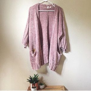 Anthropologie Chanille Velvet Sweater